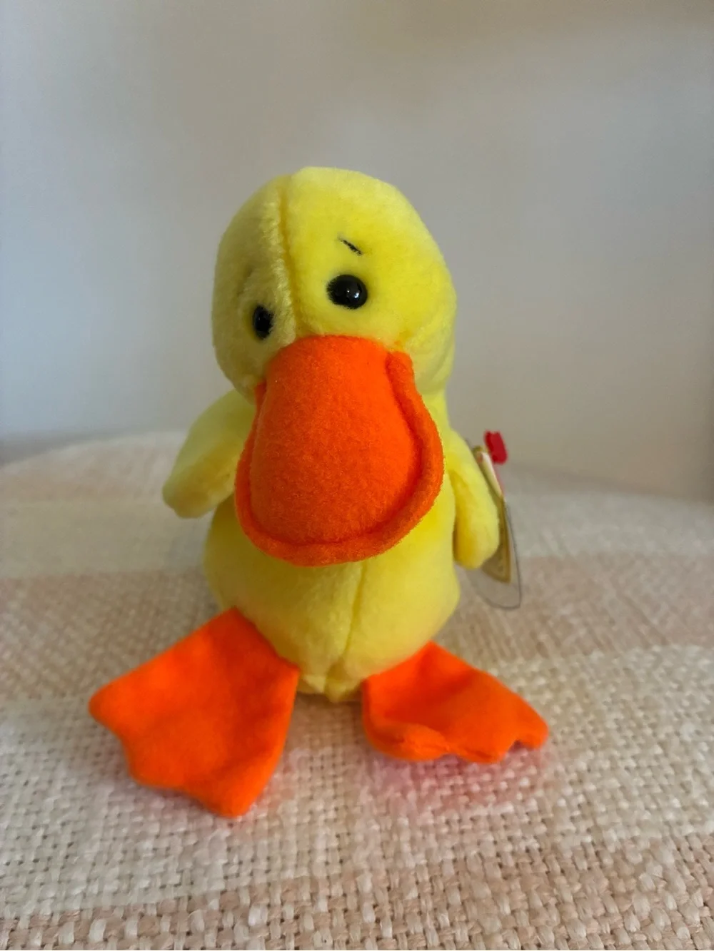 Ty Beanie Babies - “Quackers” the Duck - 90s vintage collectible with tags